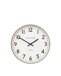Baker Brown Norton Wall Clock Chrome